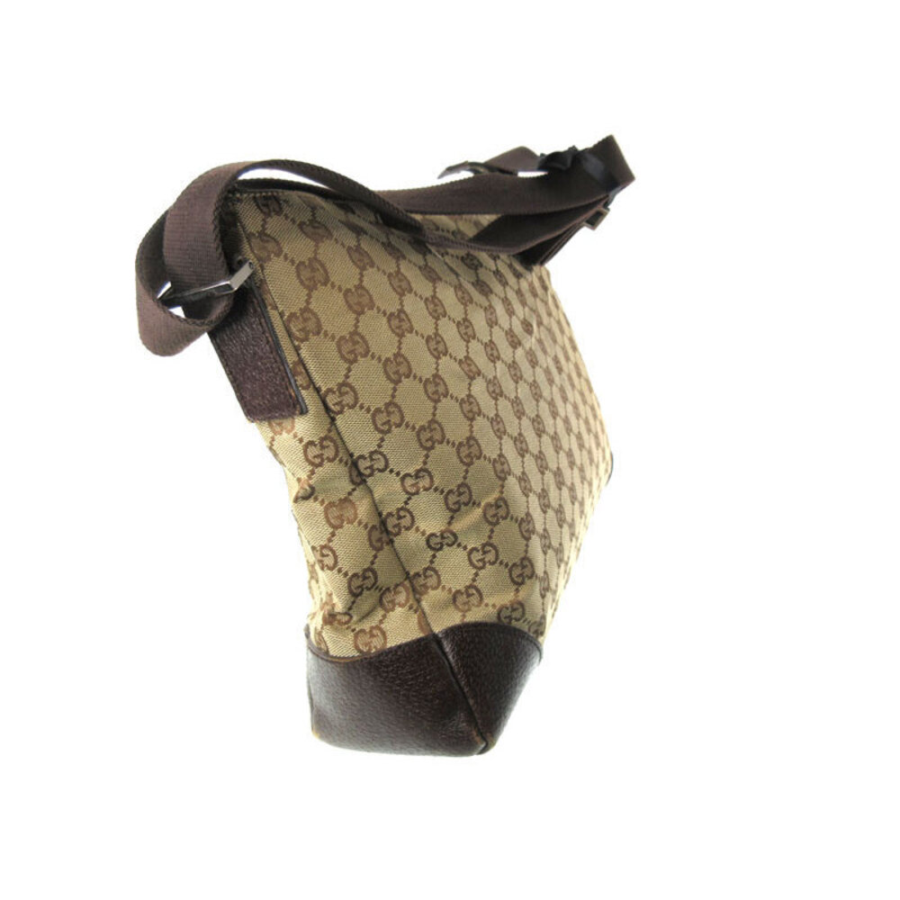 GUCCI Shoulder Crossbody Bag Brown Beige - Picture 3 of 10